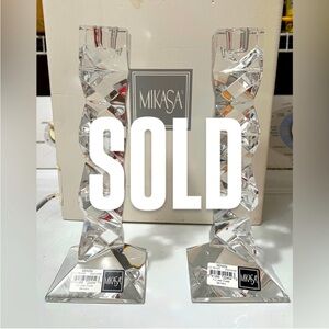 Mikasa Zenon Candle Holders NEW